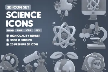 Science 3D Icon Pack