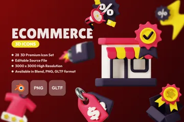 Ecommerce 3D Icon Pack