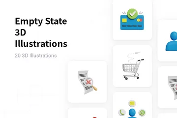 Free Empty State 3D Illustration Pack